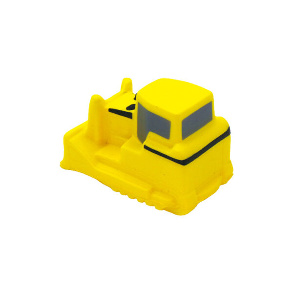 PU Foam Yellow Bulldozer Shaped Stress Reliever with Customized Logo