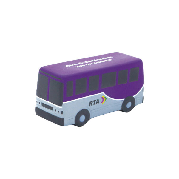 New PU Purple Bus Shaped Stress Reliever