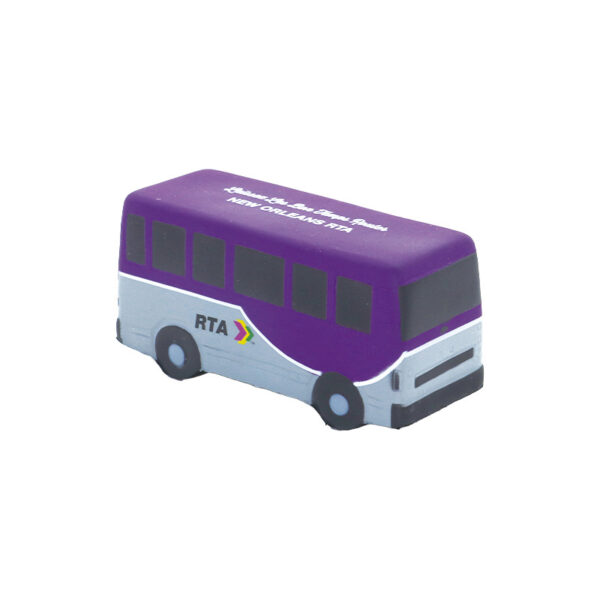 New PU Purple Bus Shaped Stress Reliever