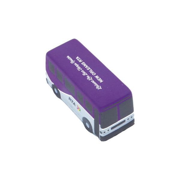 New PU Purple Bus Shaped Stress Reliever