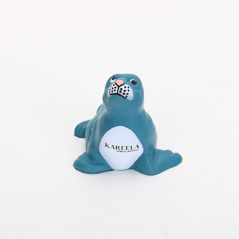 PU Foam Sea Lion Shaped Stress Reliever with Customized Logo