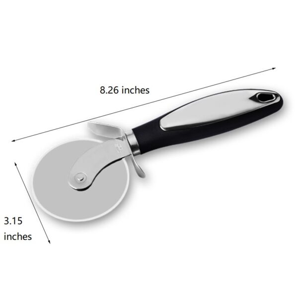 Two-piece Set of Stainless Steel Pizza Cutter