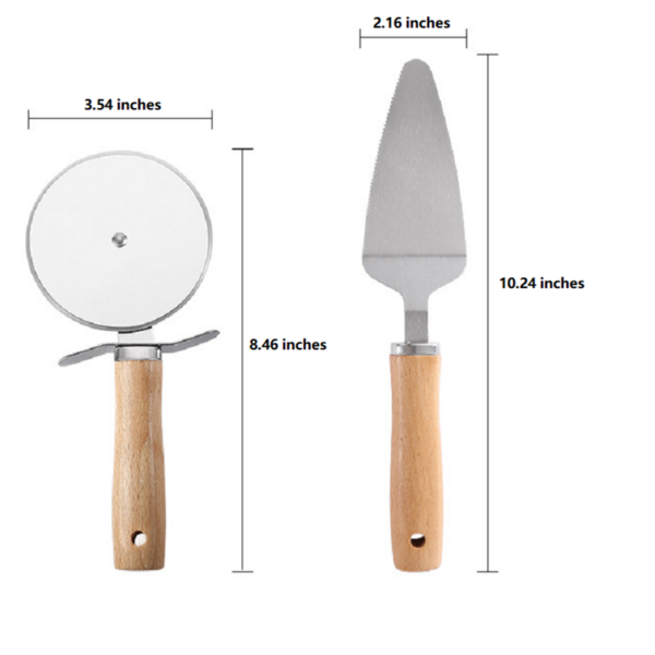 Pizza Knife And Spatula Two-piece Set