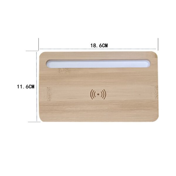 5W Bamboo Desktop Wireless Charger