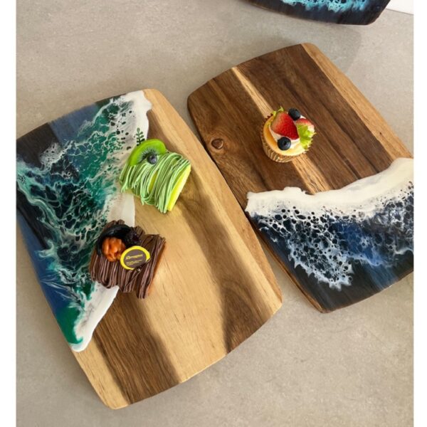 Wave Resin Cutting Board with Your Logo14.1*9.8*0.6 inches