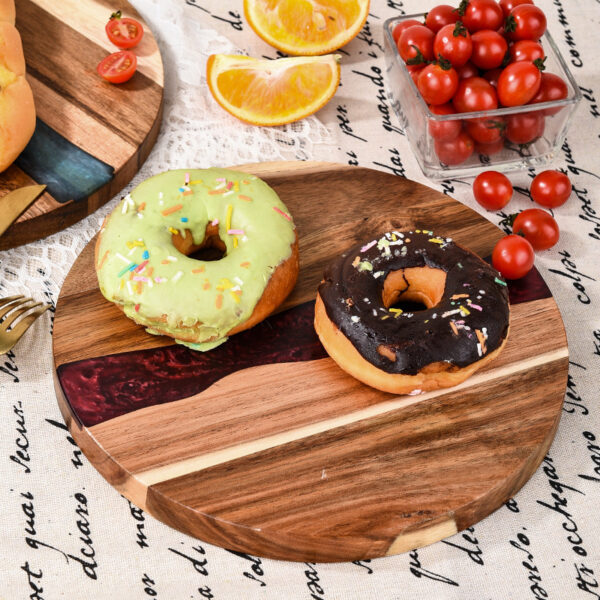 Wave Resin Cutting Board 9.8*9.8*0.6 inches