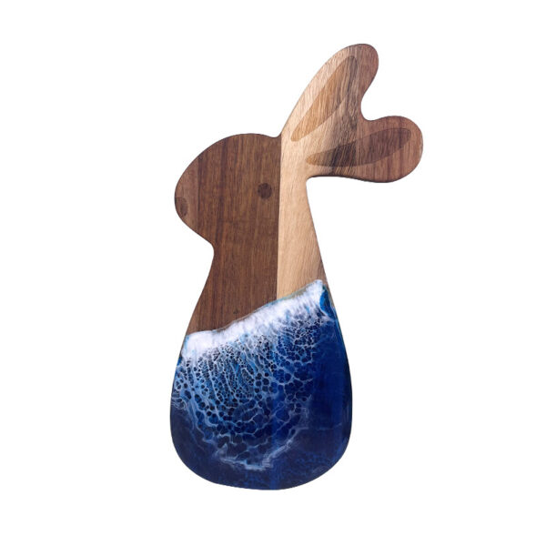 Rabbit Wave Resin Cutting Board 11.8*6.4*0.6 inches