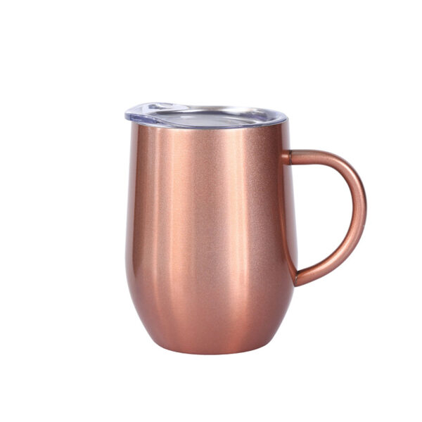 12 Oz Stainless Steel Camping Mug With Handle