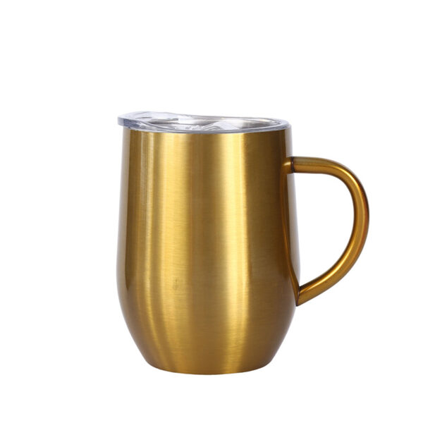 12 Oz Stainless Steel Camping Mug With Handle