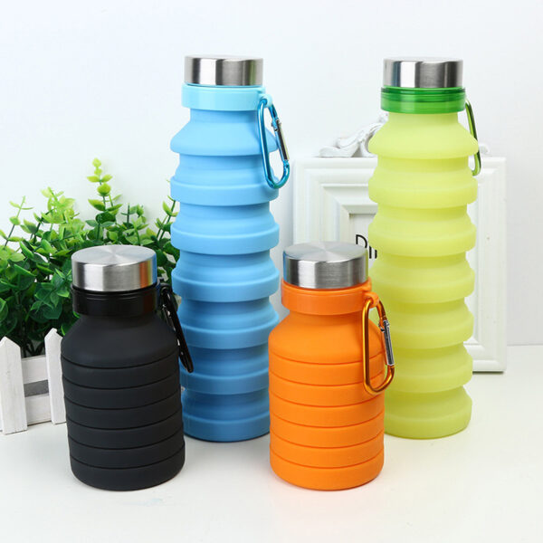 Custom 17 oz Leak Proof Twist Cap Collapsible Water Bottle