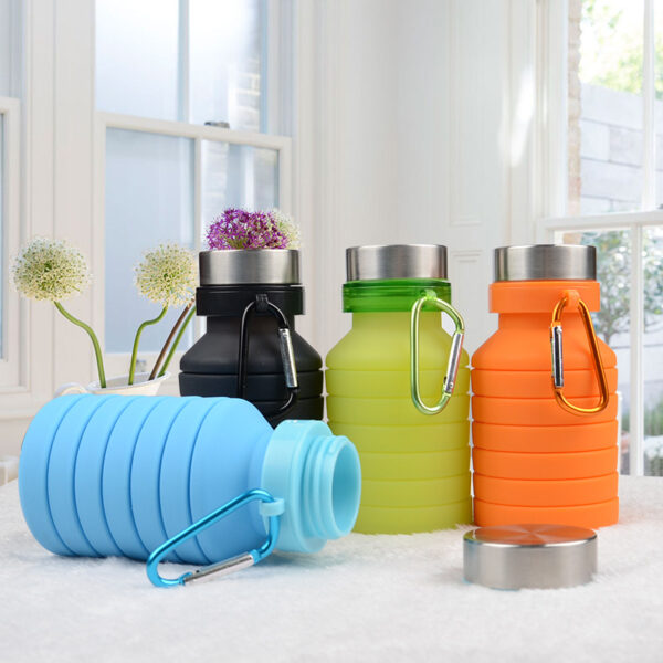 Custom 17 oz Leak Proof Twist Cap Collapsible Water Bottle