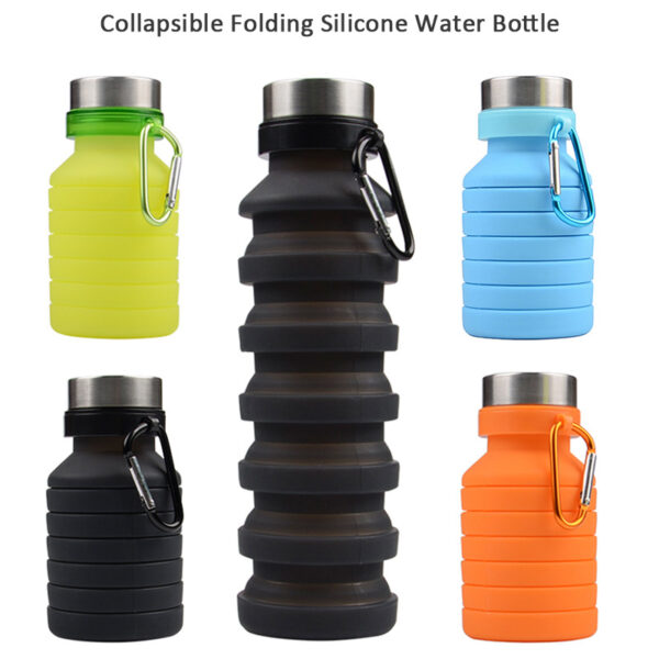 Custom 17 oz Leak Proof Twist Cap Collapsible Water Bottle