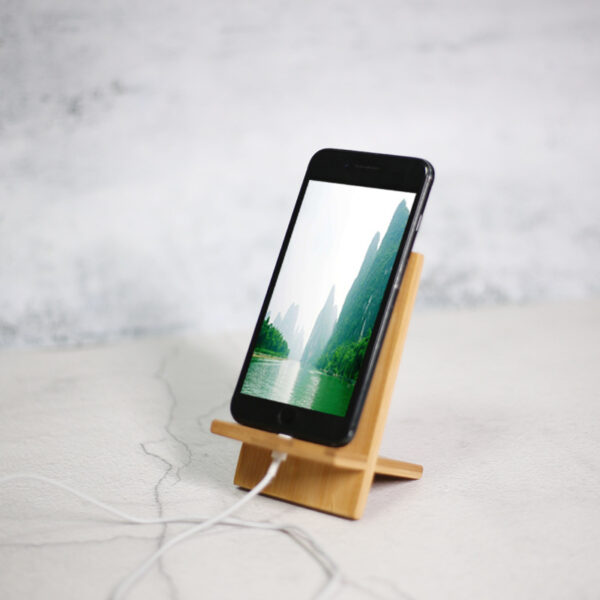 Bamboo Wood Cell Phone Stand