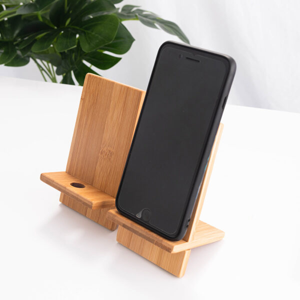 Bamboo Wood Cell Phone Stand