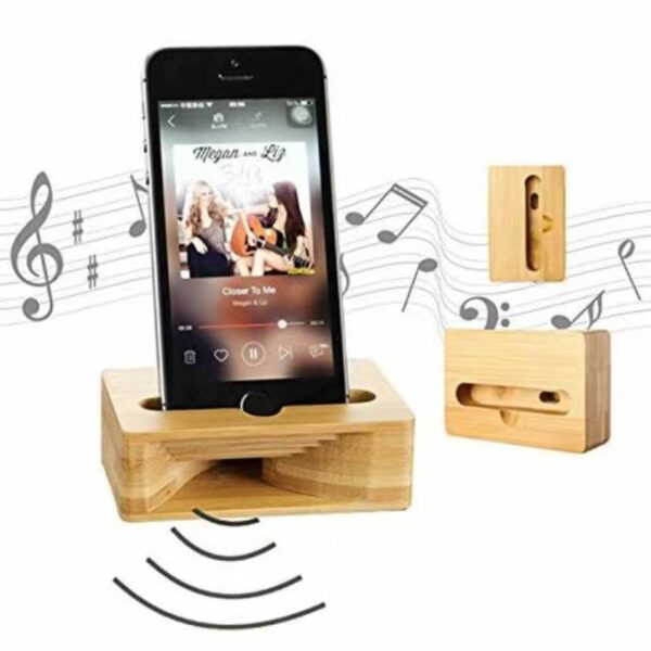 Bamboo Wooden Phone Amplifier Stand