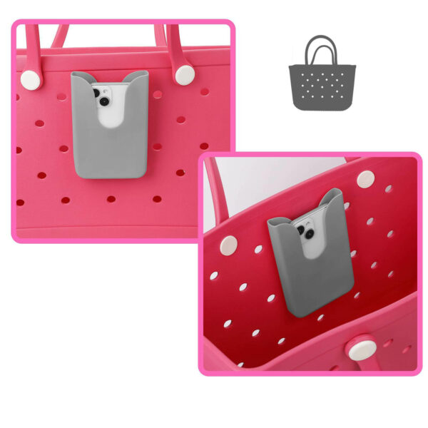 Silicone Beach Tote Phone Holder