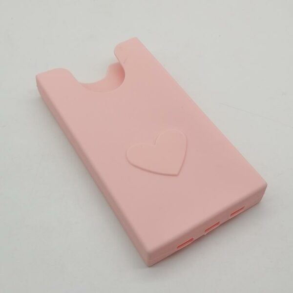 Silicone Beach Bag Phone Holder With Heart Pattern