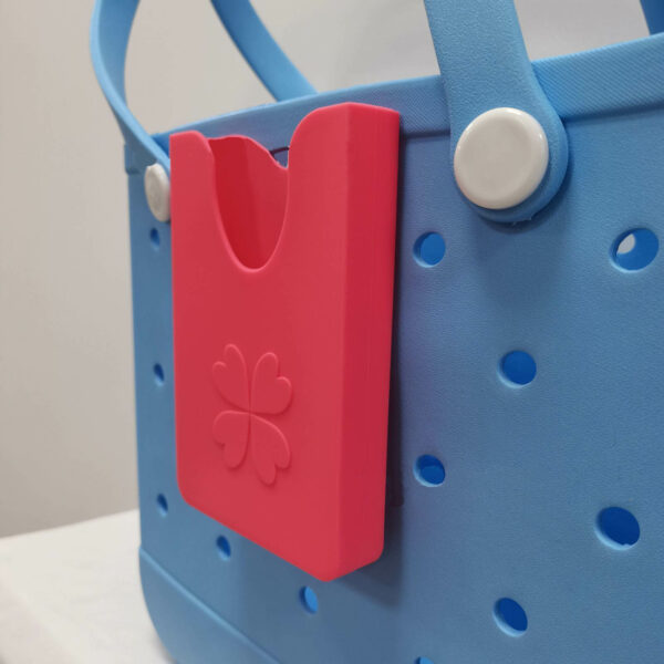 Silicone Beach Bag Phone Holder With Flower Pattern