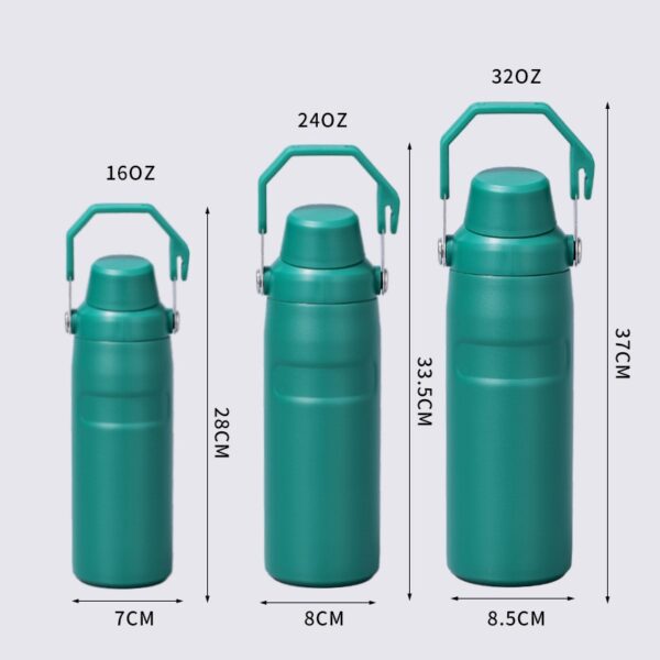 Large Capacity Handle Portable Insulated Bottle 16oz