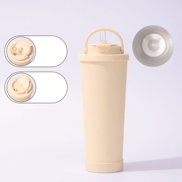 24oz Ceramic Insulated Tumbler with Straw