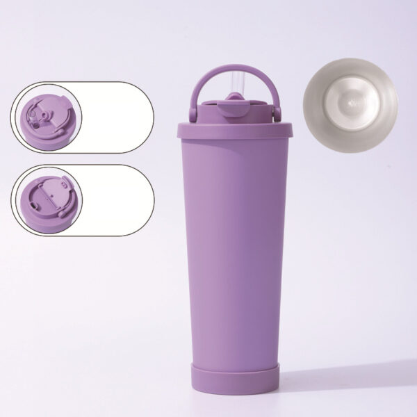 24oz Ceramic Insulated Tumbler with Straw