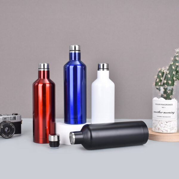 17oz Stainless Steel Insulated Small Mouth Wine Bottle