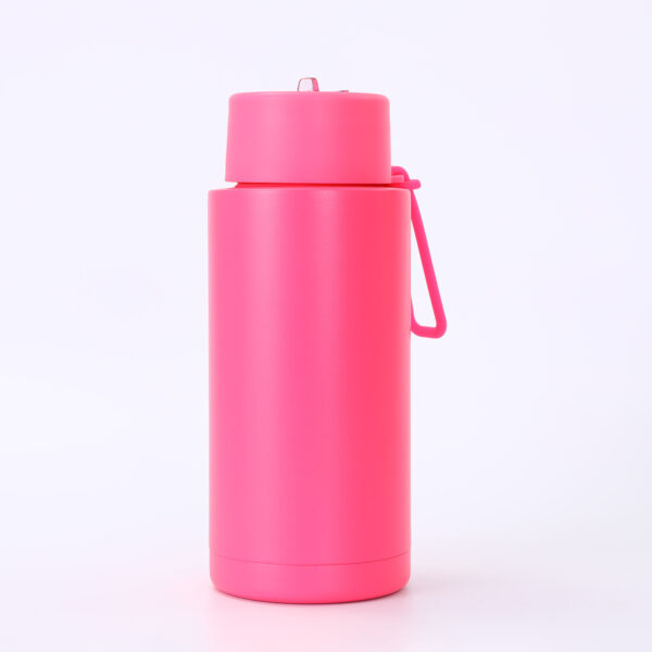 32oz Large Capacity Stainless Steel Thermos with Silicone Handle And Straw