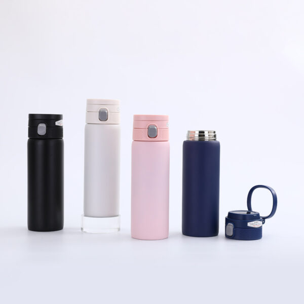 20oz Popper Lid Double Layer Stainless Steel Vacuum Insulated Bottle