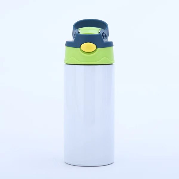 12oz Stainless Steel Mini Pocket Thermos with Straw And Pop-up Lid