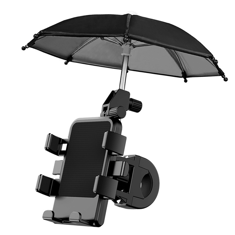 Shockproof And Rainproof Bike Cell Phone Holder with Small Umbrella