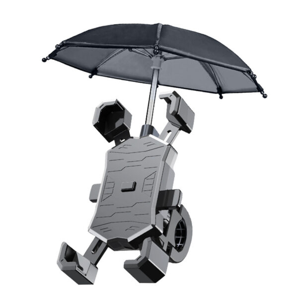 New Shockproof And Rainproof Bike Cell Phone Holder with Small Umbrella