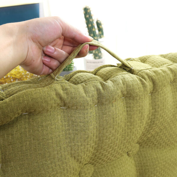 Hand-Carried Rattan Woven Linen Office Cushion