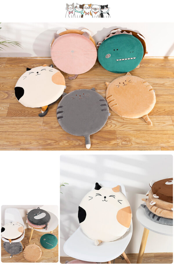 Cute Round Animals Relaxing Customizable Cushion