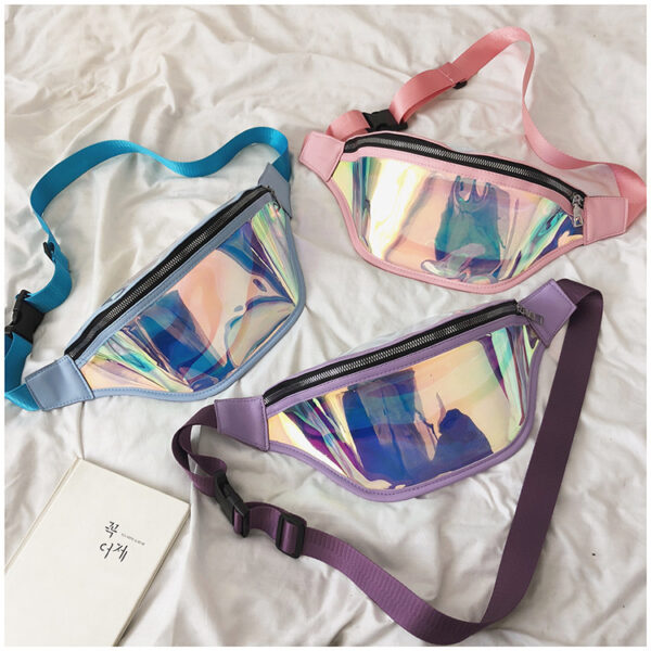 PVC Waterproof Hologram Laser Fanny Pack