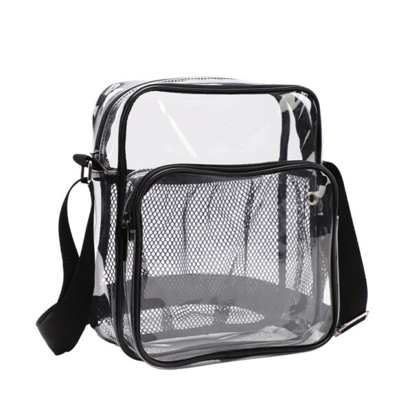 Clear PVC Mesh CrossBody Satchel / Messenger Bag