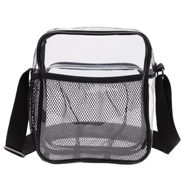 Clear PVC Mesh CrossBody Satchel / Messenger Bag