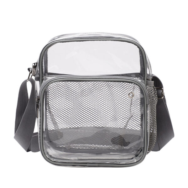 Clear PVC Mesh CrossBody Satchel / Messenger Bag