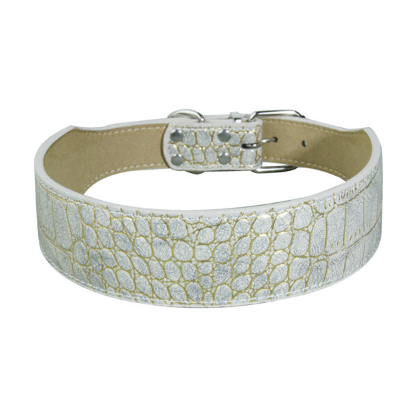 Large Dog Crocodile Pattern Pet Collar