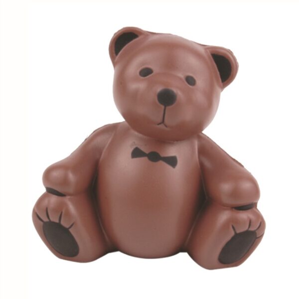 PU Necktie Brown Bear Stress Reliever