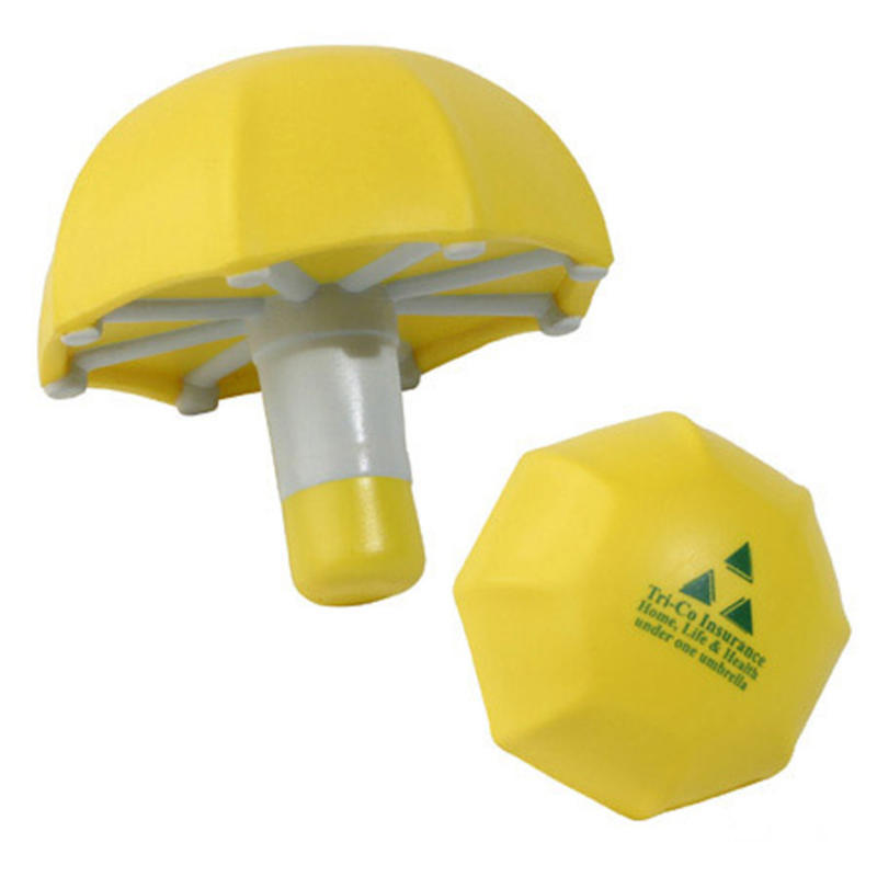 PU Yellow Umbrella Stress Reliever