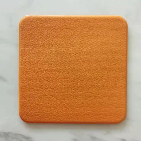 PVC Foam Leather Coaster