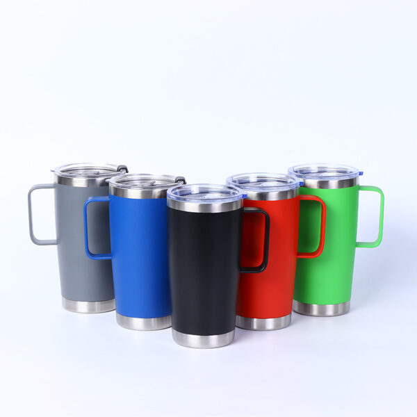 Portable Coffee Mug with Handle-20oz