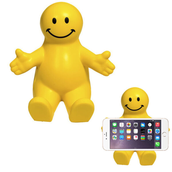 New PU Smiley Person Ornament Cell Phone