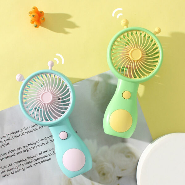 Summer Snail Cartoon Handheld USB Rechargeable Fan