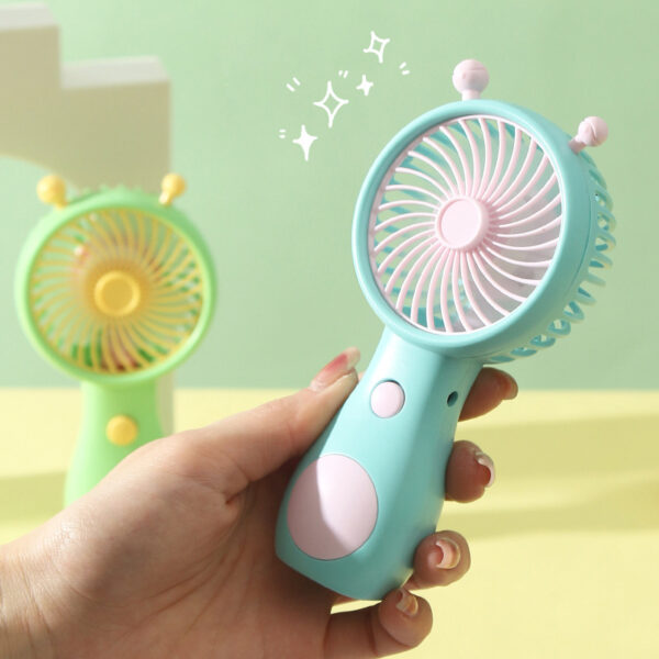 Summer Snail Cartoon Handheld USB Rechargeable Fan