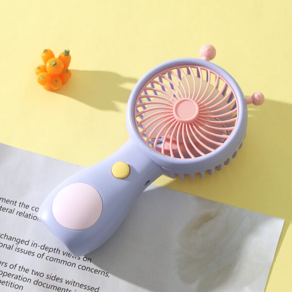 Summer Snail Cartoon Handheld USB Rechargeable Fan