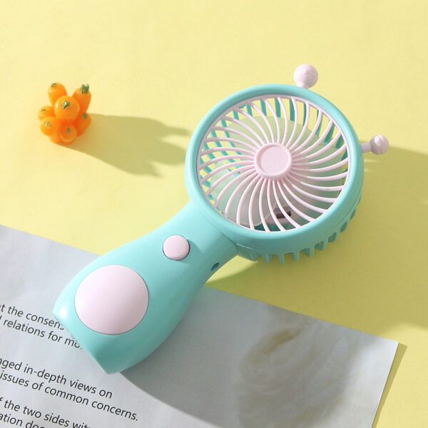 Summer Snail Cartoon Handheld USB Rechargeable Fan