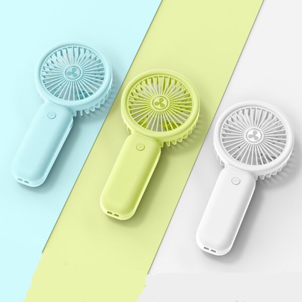 Business Solid Color Handheld Mini Portable Rechargeable Fan