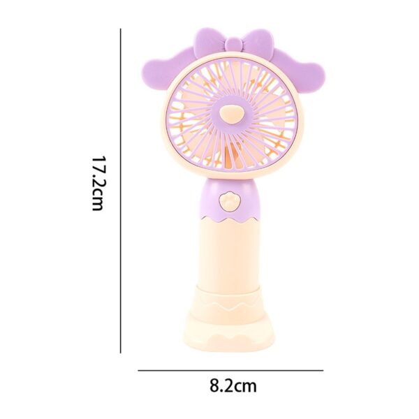 Cartoon Mini Handheld USB Charging Fan