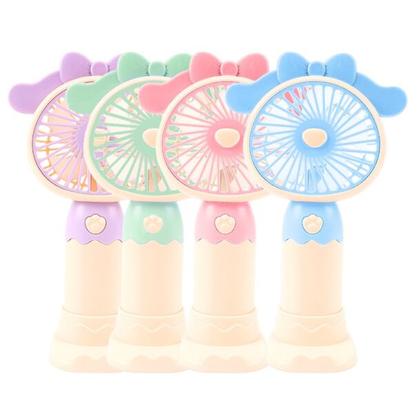 Cartoon Mini Handheld USB Charging Fan